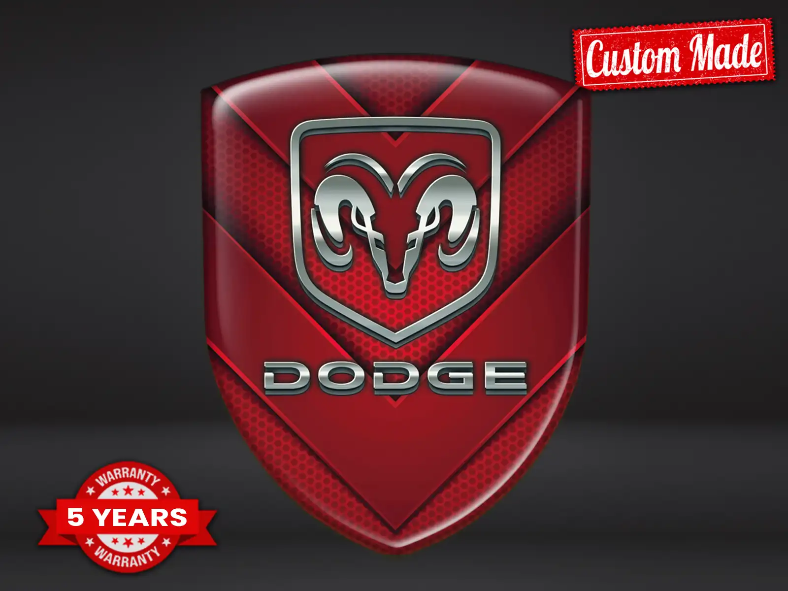 Dodge Autoaufkleber Selbstklebend Premium Edle Domes